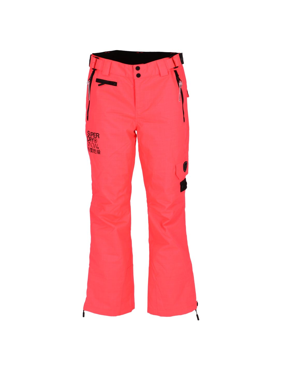 Superdry, Snow ski-broek, dames, fluro koraal 