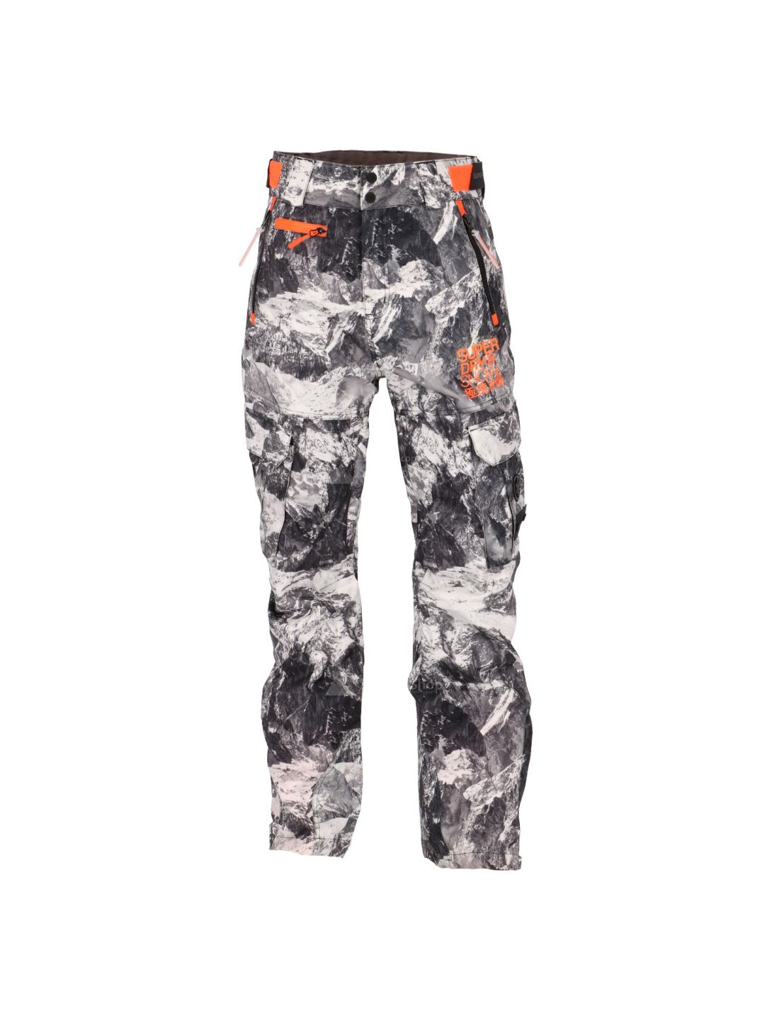 Superdry, Snowpants ski-broek, heren, cliff face grijs