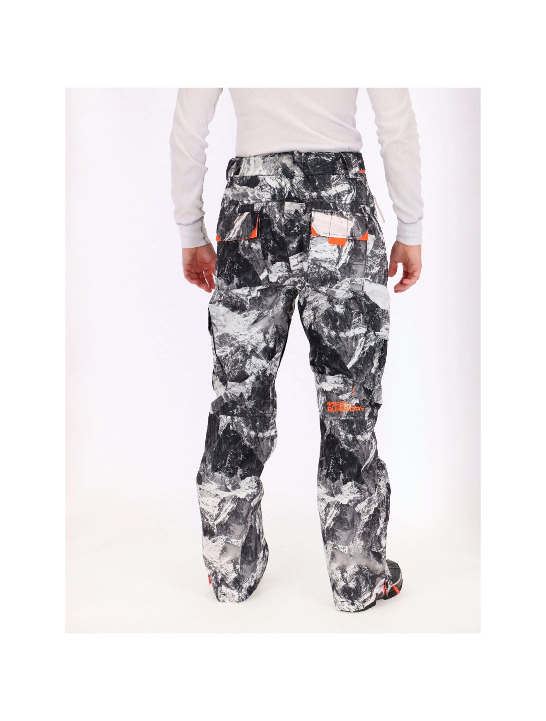 Superdry, Snowpants ski-broek, heren, cliff face grijs