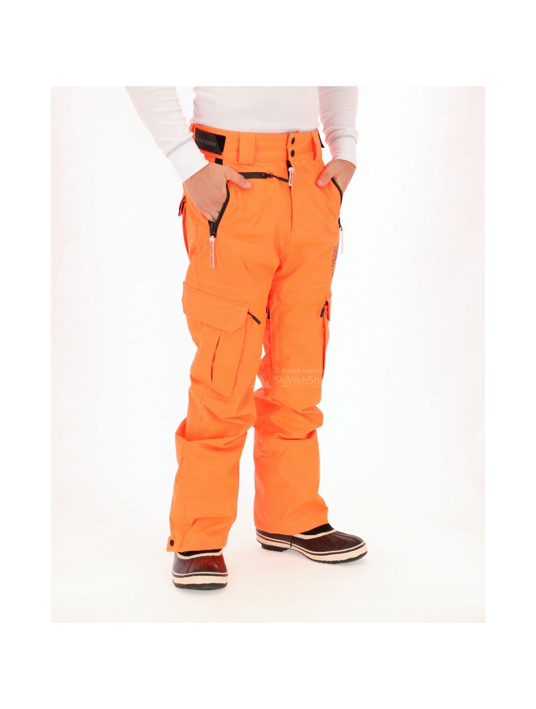 Superdry, Snowpants ski-broek, heren, strong oranje