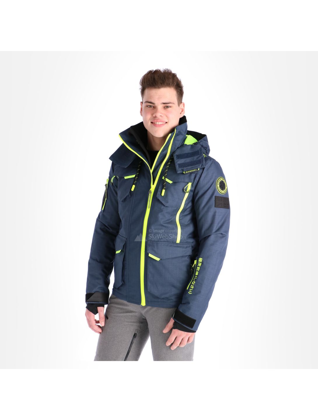 Superdry, Ultimate snow action, ski-jas, heren, Navy blauw