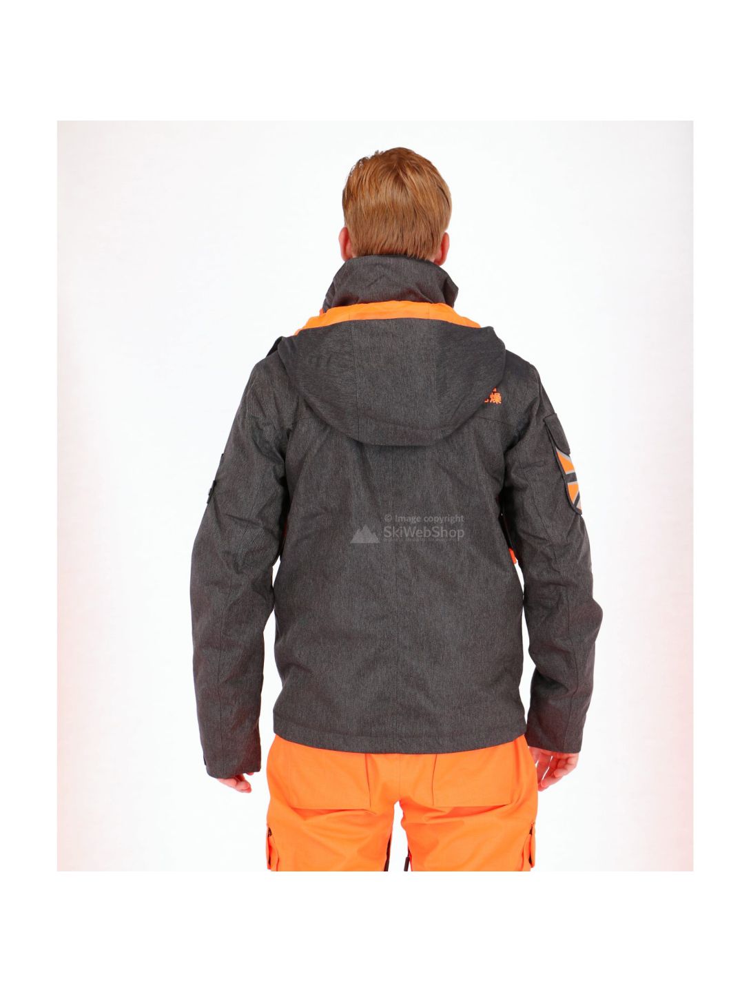 Superdry, Ultimate Snow Service ski-jas, heren, zwart grit