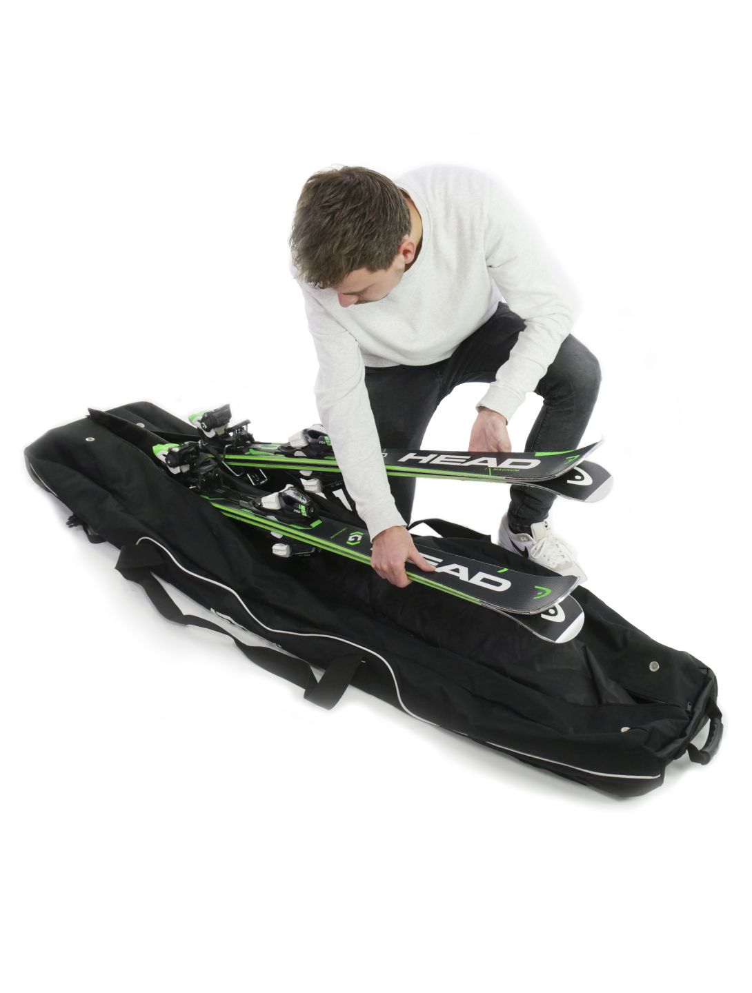 Accezzi, Double Ski Trolley skitas unisex 