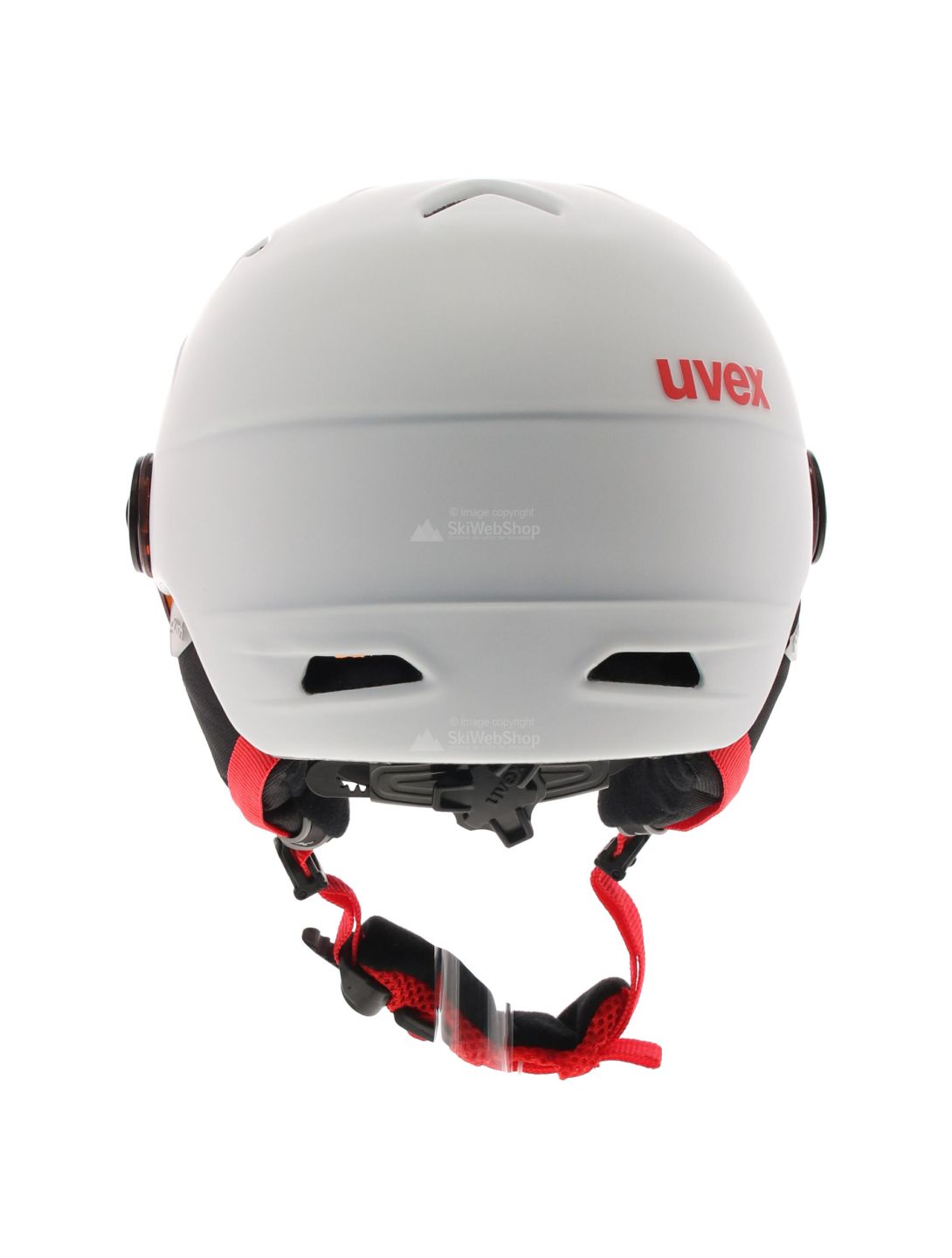 Uvex, Junior visor pro, skihelm met vizier, kinderen, wit