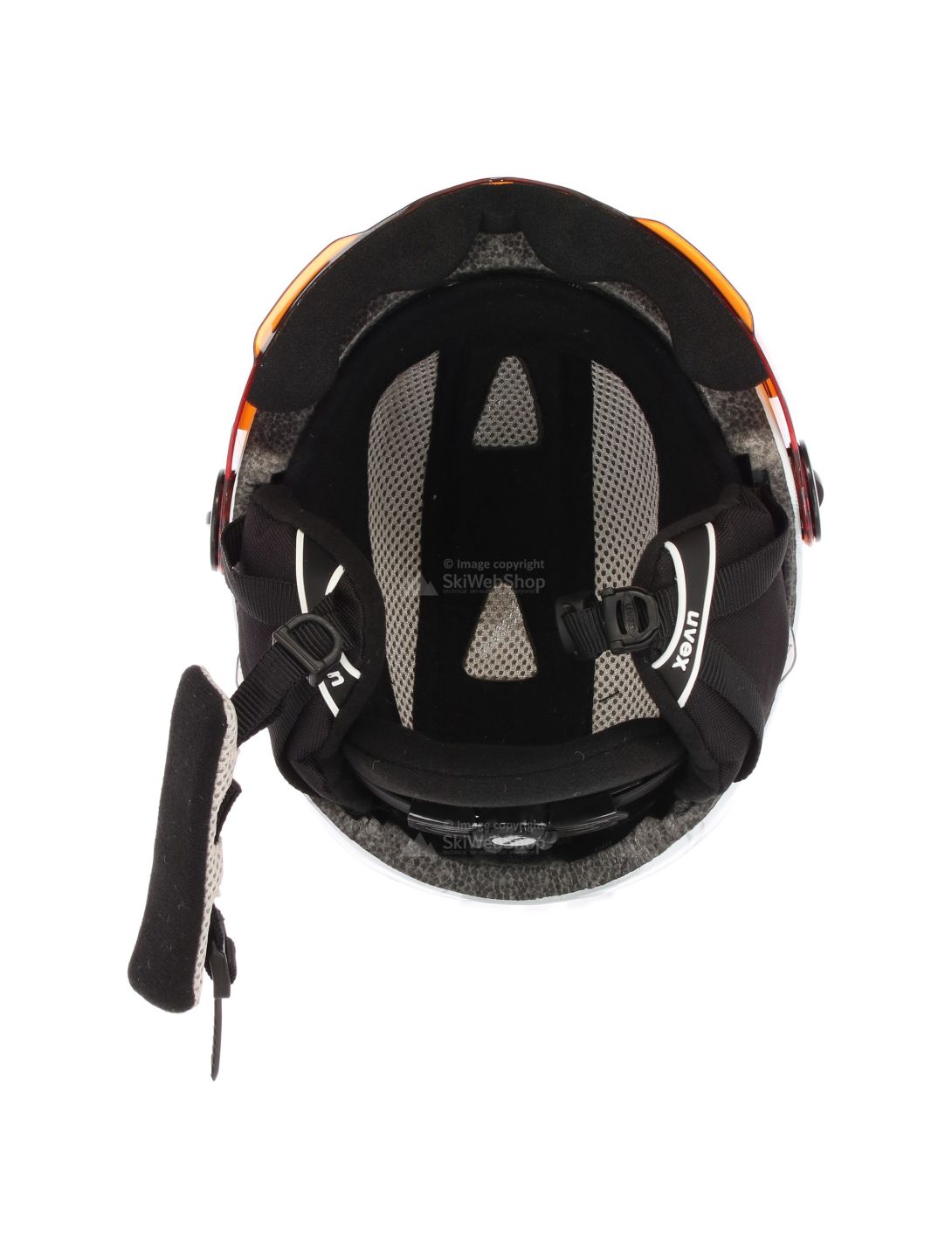 Uvex, Junior Visor Pro skihelm met vizier, kinderen, wit-grijs